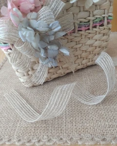 Fita de Juta 7020 de 2 cm - Rolo com 10 Metros - Artesanato e Personalizados