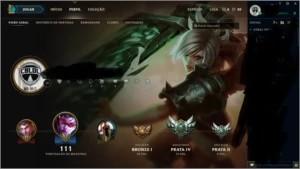 CONTA PRATA 4 SOLO PRATA 2 FLEX NICK PARA MAIN RIVEN - League of Legends LOL