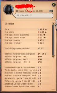 Albion online Conta 630m de Fama