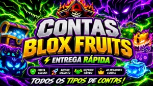 CONTAS BLOX FRUITS PREMIUM | LVL MAX | RAÇA V4 | PVP - Roblox