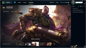 CONTA GOLD 3 LEAGUE OF LEGENDS - COM MUITAS SKINS ! LOL