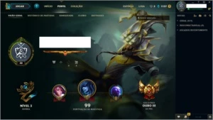 CONTA GOLD 3 LEAGUE OF LEGENDS - COM MUITAS SKINS ! LOL