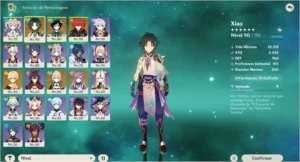 CONTA AR55 XIAO/DILUC/VENTI/KEQING/JEAN - 2HOMA/JADE/FALCÃO - Genshin Impact