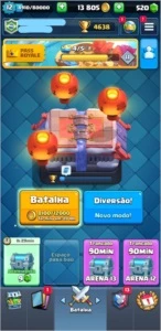 CONTA CLASH ROYALE NÍVEL 12, 4638 troféus