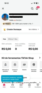 Conta Do Tiktok Shop Ativo + Monetizada +57,5K Seguidores - Redes Sociais