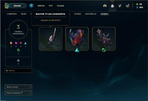 Conta Unranked com 31 Champs e 30 Skins - League of Legends LOL