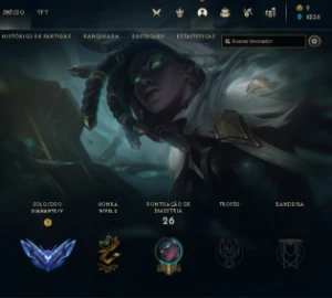 conta diamante 4 mmr caindo com mestre - League of Legends LOL