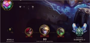 CONTA DIAMANTE 2 SEASON 8 - LEAGUE OF LEGENDS LOL