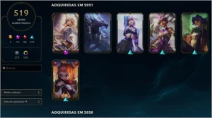 VENDO CONTA LOL LVL 299, 519 SKINS. - League of Legends
