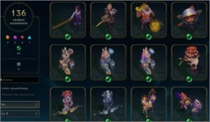 VENDO CONTA LOL LVL 299, 519 SKINS. - League of Legends