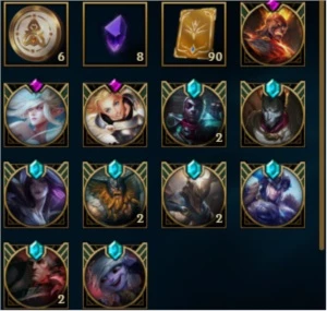 PLAT IV, 371 SKINS, 6 MÍTICAS, 4 ULTIMATE , 30 LENDÁRIAS E + - League of Legends LOL