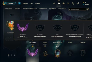 Conta LoL Rank Elo Mestre Season Temporada 12 - League of Legends