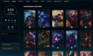 Conta League of Legends 408 SKINS EX MESTRE LOL