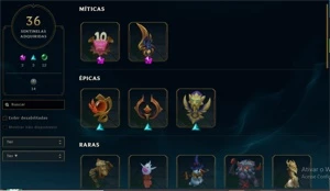 Conta League of Legends 408 SKINS EX MESTRE LOL