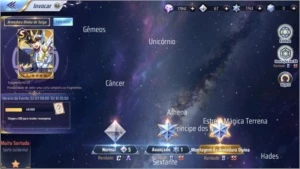 Saint Seiya Awakening - com 1740 gemas avançadas SSA