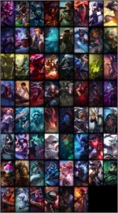 Conta criada em 2015 Ouro 5 com 62 skins e 123 campeoes - League of Legends LOL