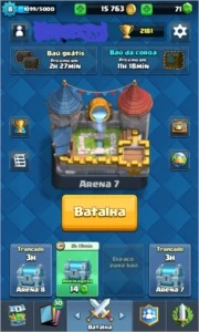 Conta Clash royale, nível 8, arena 7