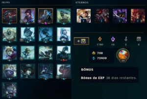 Smurf Premium C/ Swain Hextec + 700Rp - League of Legends LOL