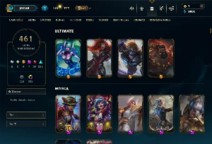 Conta Unranked com todos os Champs e 461 Skins (Nível 936) - League of Legends LOL