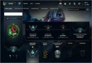 Conta platina 4 com 52 skins e 82 champs ( MAIN JG ) - League of Legends LOL