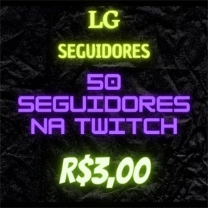 50 Seguidores Na Twitch - Redes Sociais