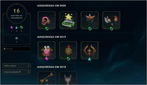 Conta Ouro 1, todos os champs, 245 skins - League of Legends LOL
