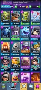 Conta Clash Royale 4800+ trofeus nivel 10