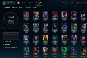 CONTA LEAGUE OF LEGENDS - 397 SKINS - ELO PLATINA 1 LOL