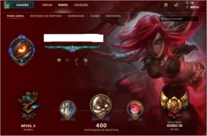 CONTA gold 3 - League of Legends LOL