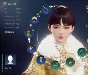 CONTA MIR4 COM PET ÉPICO - PERSONAGEM NV45 41K POWER