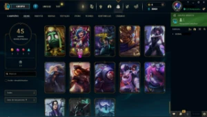 Conta League Of Legends Full Acesso com *45* Skins LOL