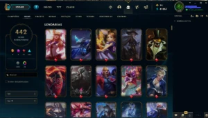 Conta Cheia de Skins, barato pra ir logo. - League of Legends LOL