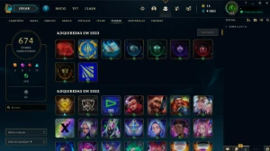Conta Cheia de Skins, barato pra ir logo. - League of Legends LOL
