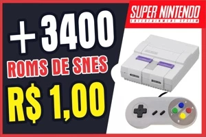 +3400 ROMS DE SNES - R$ 1,00 - Outros