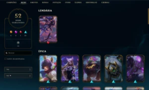 Conta Handlevel Nv 67 /52 Skins  / 60 Campeões / Full Acesso - League of Legends LOL