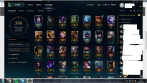 Conta Diamante 2 SoloQ + de 50 skins borda diamante 3 - League of Legends LOL