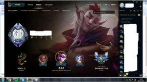 Conta Diamante 2 SoloQ + de 50 skins borda diamante 3 - League of Legends LOL