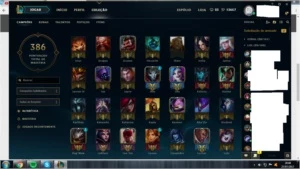 Conta Diamante 2 SoloQ + de 50 skins borda diamante 3 - League of Legends LOL
