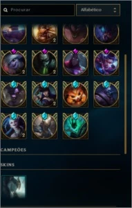 conta gold3 230 skins todos os champs - League of Legends LOL