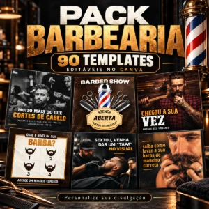 Pack Profissional para Barbearia - 100% Editável