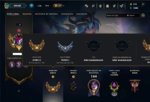 Prata 1 com 90 Champs e 19 Skins - League of Legends LOL
