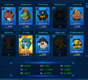 Conta Dmo com OX / Eqps / seals - Digimon Masters Online