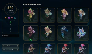 Conta Lol S3 1258 Skins + 205 Essencias Miticas - League of Legends