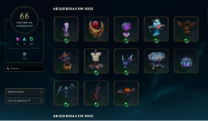 Conta Lol S3 1258 Skins + 205 Essencias Miticas - League of Legends