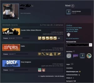 Conta CSGO Prime - 1k hrs Moeda de Desafio da Op. Libertação - Steam
