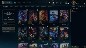 Conta League of Legends Diamante 3 + skin ultimate LOL