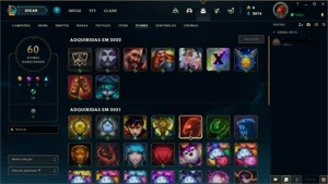 Conta League of Legends Diamante 3 + skin ultimate LOL