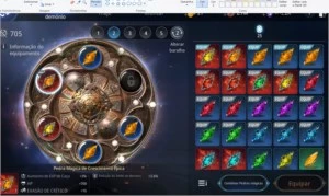 Conta Mir4 lvl 65 68k de power 26% de mineração