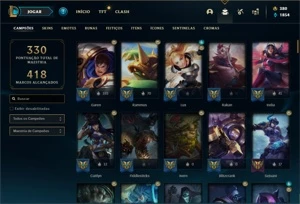 Conta Platina 3 com 130 Champs e 104 Skins - League of Legends LOL