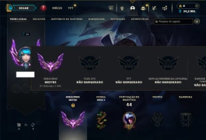 Mestre com 35 Champs e 3 Skins + 12 Fragmentos - League of Legends LOL